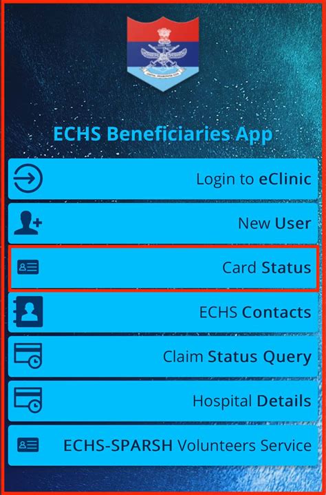 echs smart card tracking status|echs status check.